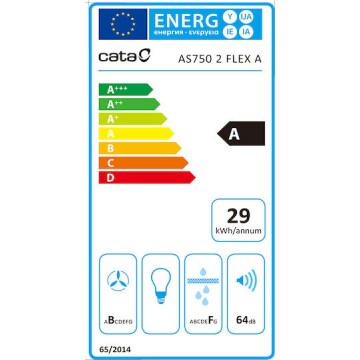 Cata AS750 Επαγωγική Εστία Αυτόνομη με Απορροφητήρα 77x52εκ.